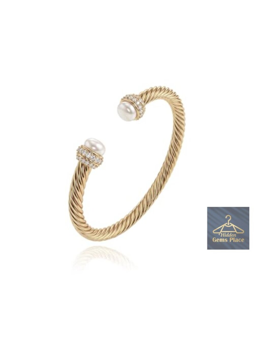 14K Gold Plated Cuff Bangle Bracelets for Women Adjustable Open Cuff Twisted